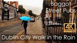 Walking in the Rain Dublin City Centre Rain Sounds Umbrella 4K 60fps UHD [upl. by Amii]