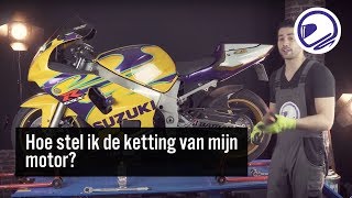 Hoe stel ik de ketting van mijn motor [upl. by Tanner59]