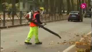 Ramassage des feuilles et branches après la tempête [upl. by Nwahsud610]