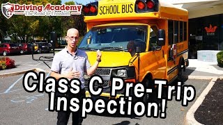 How to Perform a CDL Class C PreTrip Inspection quotSchool Busquot  Driving Academy [upl. by Cindi586]