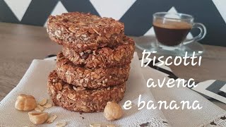 BISCOTTI LIGHT CON BANANAAVENA E FRUTTA SECCA [upl. by Tarrah]