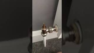 How to adjust the lockshield valve on a radiator [upl. by Ellinger]