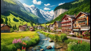 Grindelwald switzerland 🇨🇭 walking tour  A most beautiful village in the world [upl. by Juieta]