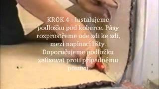 Instalace koberce na podložku  metoda napínání wmv [upl. by Ilarrold]