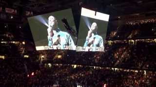 Brian McKnight sings national anthem at Cavs vs Warriors [upl. by Eilarol83]