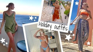 WHAT I WORE ON HOLIDAY IN GREECE HOLIDAY OUTFIT INSPIRATION  Lizzy Capps [upl. by Artus]