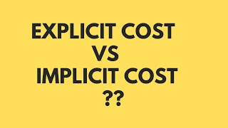 Explicit cost vs Implicit cost In Urdu English Economics [upl. by Adekam]