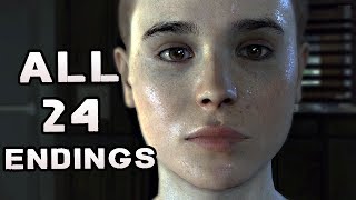 Beyond Two Souls ALL ENDINGS 24 Endings EVERY Possible Ending END [upl. by Carder]