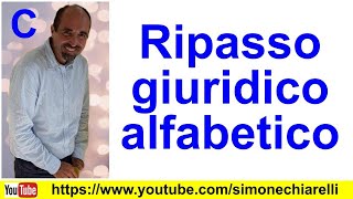 Simone Chiarelli ripasso giuridico alfabetico C [upl. by Anu]