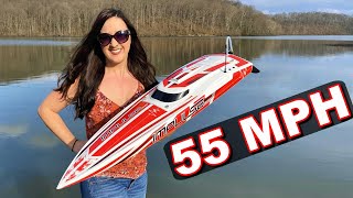 SMART RC Speed Boat Setting Records  Pro Boat Impulse 32quot Brushless [upl. by Notaek]