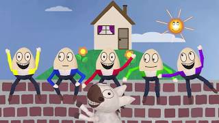 Humpty Dumpties Sat On A Wall  Funny Nursery Rhyme  Kids Songs [upl. by Von238]