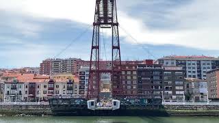 Vizcaya Bridge in Bilbao Spain  May 2022 [upl. by Afaw]