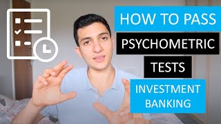 How To Pass Psychometric Tests for an Investment Banking Internship [upl. by Ennayk]