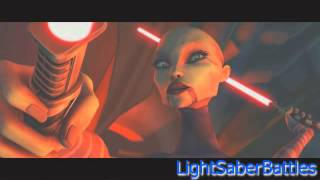 Ahsoka Tano amp Luminara Unduli vs Asajj Ventress The Clone Wars Season 1 [upl. by Gerianne]