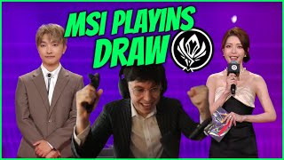 TIME FOR EUS REVENGE  CAEDREL REACTS TO MSI PLAYINS DRAW [upl. by Sokram163]