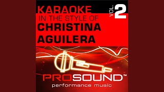 Love For All Seasons Karaoke With Background Vocals In the style of Christina Aguilera [upl. by Niabi]