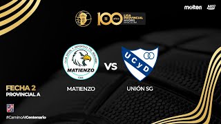 FECHA 2 PROVINCIAL A MATIENZO CBA 69  73 UNION SG [upl. by Malet599]