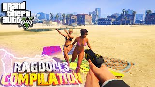 GTA 5 ONLINE FUNNY RAGDOLLS COMPILATION STUN GUN CONTRACT [upl. by Marybelle397]