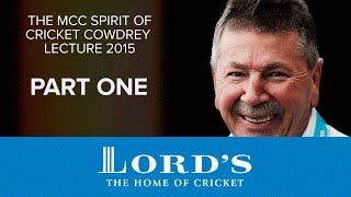 Rod Marsh part 1  Colin Cowdrey Spirit of Cricket amp Sledging  2015 Cowdrey Lecture [upl. by Plantagenet496]