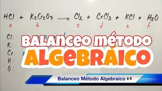 Balanceo Método ALGEBRAICO nivel avanzado [upl. by Jahdal]