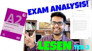 New Goethe Zertifikat A2  Exam Analysis and TIPS 14 LESEN Teil 3 [upl. by Solana]