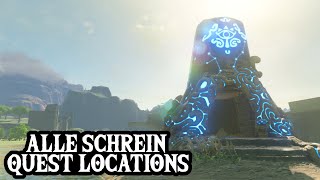 Alle SchreinQuest Locations  ZELDA BREATH OF THE WILD  Guide [upl. by Torrance8]