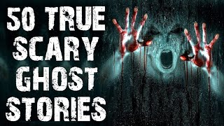 50 TRUE Scary Stories Told In The Rain  Horror Stories To Fall Asleep To [upl. by Yrojram]