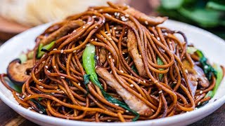 Tradition Stir Fry Pork Belly with Noodles Recipe [upl. by Alohs]