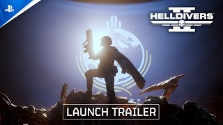 Helldivers 2  Launch Trailer  PS5 amp PC deutsch [upl. by Korney]