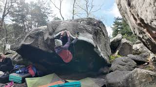 Fontainebleau Bouldering  Powerslave 7a [upl. by Irac]