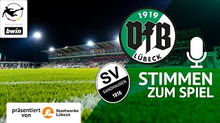 Stimmen zum Spiel  SV Sandhausen vs VfB Lübeck  Saison 202324  Mirko Boland stellt fragen [upl. by Enimsaj]