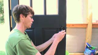 How to Install an Exterior Door Knob [upl. by Surtemed]