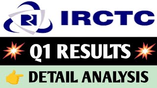 IRCTC Share Q1 Results Detail Analysis  Irctc Share Target  Irctc Share News [upl. by Corvese574]