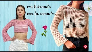 🌟🌟🌟como tejer chaleco o cárdigan a crochet talla grande parte1 fácil y rápido [upl. by Ennagrom254]