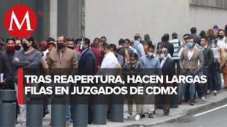 Tras cierre por coronavirus reabren juzgados familiares en CdMx [upl. by Yllas]