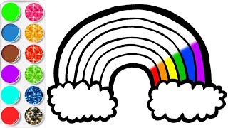 APPRENDRE À DESSINER ET COLORIER UN ARCENCIEL vidéo éducative amp Planète coloriage [upl. by Cassiani]