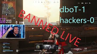 Warzone Hacker CAUGHT and BANNED live on stream [upl. by Harmonie]