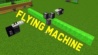 Flying Machine Minecraft 120  How to Make a 2way Slime Block Flying Machine [upl. by Kealey]