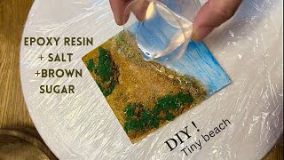 Miniature Epoxy Resin Art  Resin beach Fridge magnet  5MinuteCraftsYouTube [upl. by Suckram983]