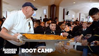 How Annapolis Cooks Feed 4400 Navy Midshipmen In 20 Minutes  Boot Camp  Business Insider [upl. by Ocimad]