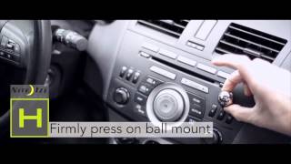 How To Install the Nite Ize Steelie InCar Dash Mount [upl. by Huberman]