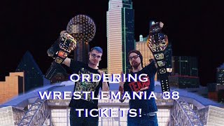 Ordering Wrestlemania 38 Tickets [upl. by Idnak250]