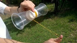 How to make Cup Glidersdiy Magnus Effect plane [upl. by Anitsuga]