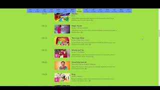 CBeebies schedule from 2014older [upl. by Ainuj]