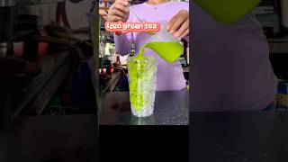 Iced green tea homemade youtubeshorts reels coffee green shorts coffeelover [upl. by Alyda678]