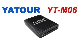 YATOUR CDchanger emulator Установка на Renault Megane II [upl. by Oirazan]