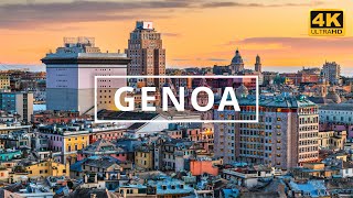 Genoa Genova Italy 🇮🇹  4K Drone Footage [upl. by Eadwina]