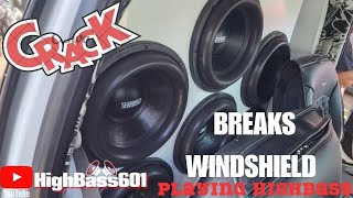 BREAKS WINDSHEILD  PlAYING HIGHBASS AT SCRAPING THE COAST  4 ZV5 15S  3 SUNDOWN AUDIO SALT 8K [upl. by Nayd]