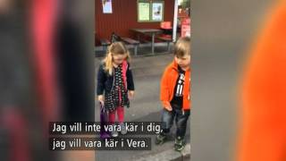 Kärleksproblem på förskolan quotVi kan väl hålla handenquot  Nyhetsmorgon TV4 [upl. by Lladnek344]