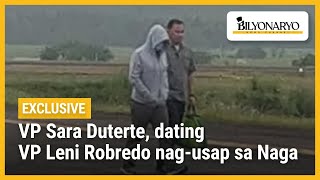 EKSKLUSIBO VP Sara Duterte dating VP Leni Robredo nagusap sa Naga  Agenda [upl. by Paluas]